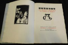 GEORGE ALGERNON FOTHERGILL: AN ARTIST'S THOUGHTS IN VERSE AND DESIGN, Edinburgh, T & A Constable,