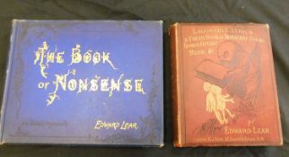 EDWARD LEAR: 2 titles: LAUGHABLE LYRICS..., London, Robert John Bush, 1877, 1st edition, 4pp adverts