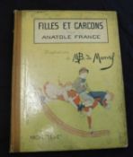 ANATOLE FRANCE: FILLES ET GARCONS, ill Louis Maurice Boutet de Monvel, Paris, Hachette [1904], 1st