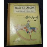 ANATOLE FRANCE: FILLES ET GARCONS, ill Louis Maurice Boutet de Monvel, Paris, Hachette [1904], 1st