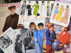 Box: large quantity vintage costume patterns