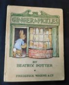 BEATRIX POTTER: GINGER AND PICKLES, London and New York, Frederick Warne, 1909, 1st edition, 10
