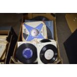 BOX OF VARIOUS SINGLES AND 78RPM RECORDS