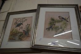ANNE WILDING, STUDY OF KINGFISHERS AND BULLFINCHES, BOTH F/G (2)