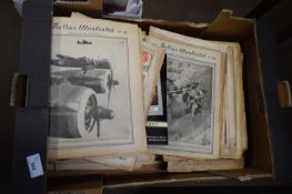 ONE BOX THE WAR ILLUSTRATED MAGAZINE AND OTHERS