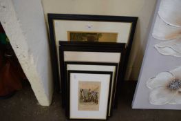 MIXED LOT VARIOUS COLOURED PRINTS AND ENGRAVINGS TO INCLUDE COLONIAL INTEREST