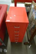 RED PAINTED METAL TOOLCHEST