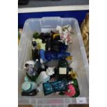 BOX OF VARIOUS AVON AND OTHER PERFUME BOTTLES