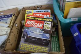 ONE BOX 'HOT CAR' AND OTHER MOTORING MAGAZINES
