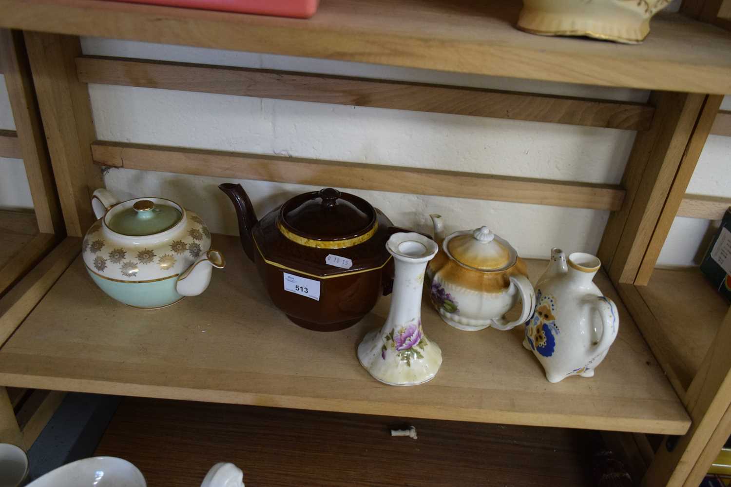 MIXED LOT VARIOUS TEA POTS AND OTHER CERAMICS