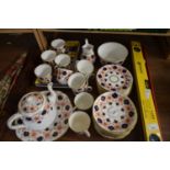 QUANTITY OF EDWARDIAN FLORAL DECORATED TEA WARES PLUS FURTHER TRAYS
