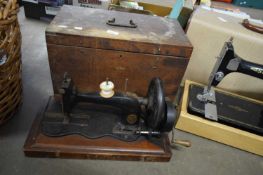 FRISTER & ROSSMAN SEWING MACHINE IN WOODEN CASE
