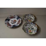 PAIR OF DAVENPORT SHELL FORMED DISHES (A/F)