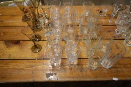 COLLECTION OF 20TH CENTURY DRINKING GLASSES TO INCLUDE SOME SCANDINAVIAN EXAMPLES