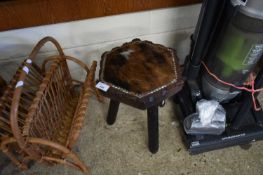 SMALL HIDE TOP STOOL