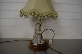 MODERN TABLE LAMP WITH FIGURAL BASE