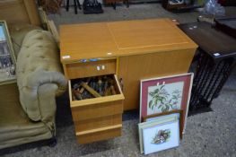 MODERN PLYWOOD FORMER SEWING MACHINE CABINET WITH FOUR DRAWERS