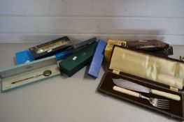 MIXED LOT VARIOUS CASED CUTLERY