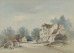 Arthur E Davies, RBA, RCA (1893-1988), Ellingham Mill, Norfolk, watercolour, signed, 16" x 11"