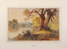 John Joseph Cotman (British 1814-1878), 'On The Yare near Norwich', watercolour, signed and dated (