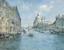 Colin W Burns (British, b.1944), Venice, oil on board, signed. 21.5x27.5ins.Qty: 1