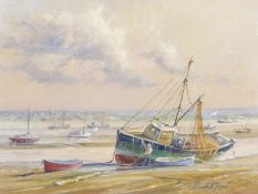 Kenneth Grant (British b. 1934), 'Pamela' at Leigh-on-Sea, and a further example of the boat '