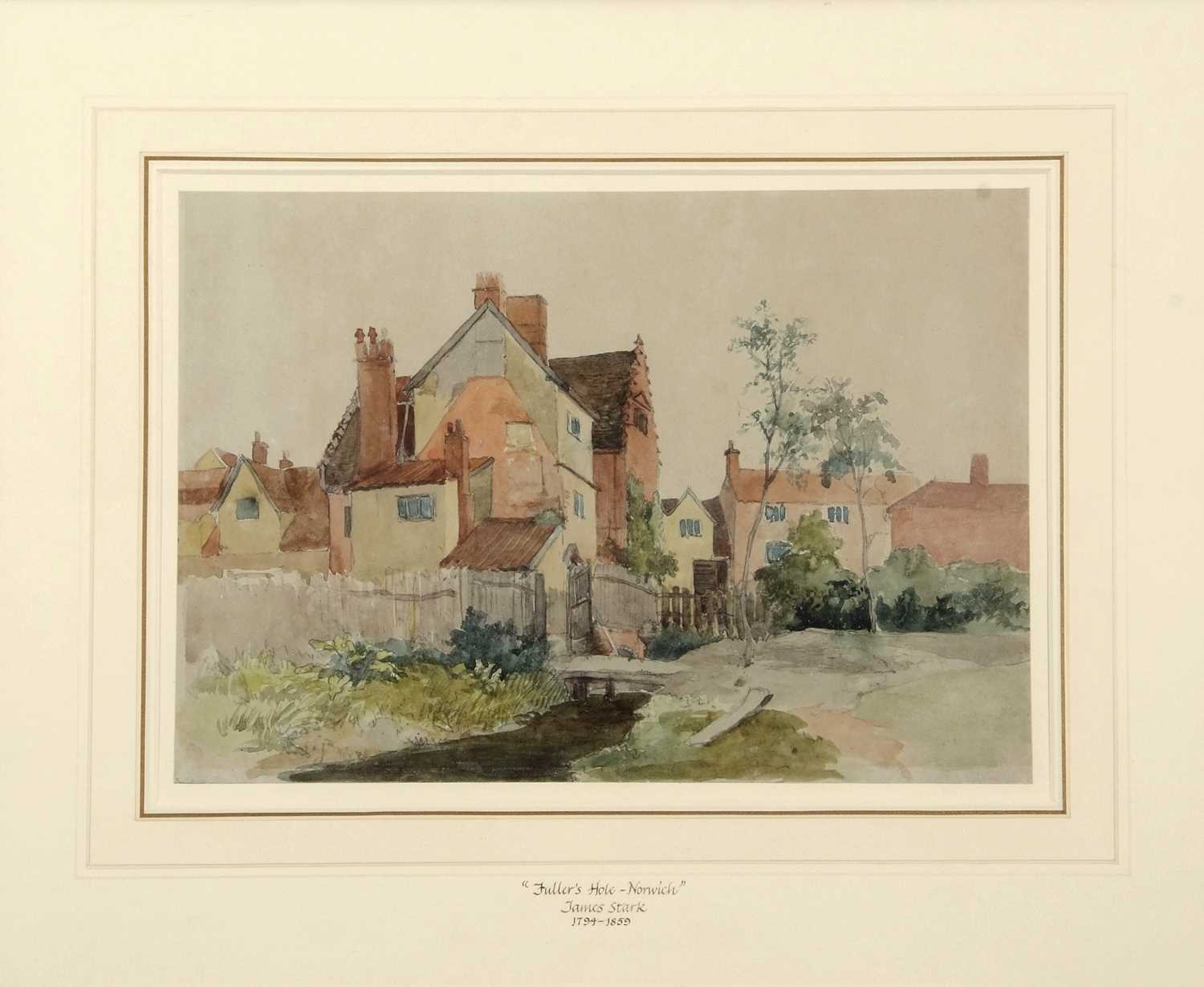 James Stark (British 1794-1859), 'Fuller's Hole', pencil, watercolour. 10x13ins.