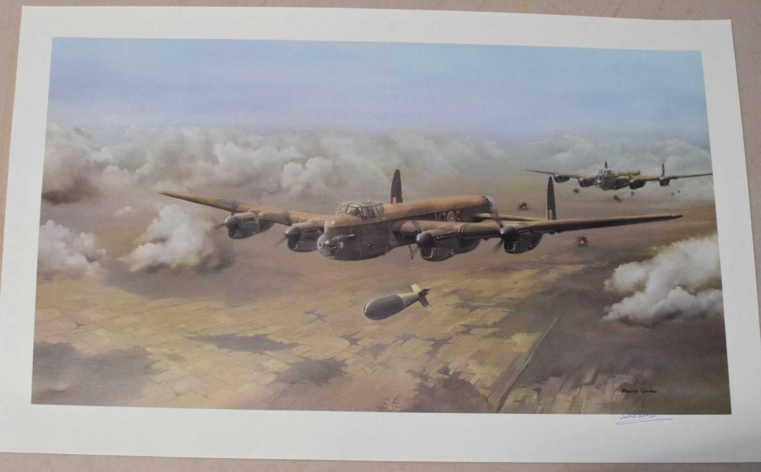 Group of aviation prints including 'Battle of Britain Memorial Flight' by J W Mitchell, 'The - Image 4 of 5