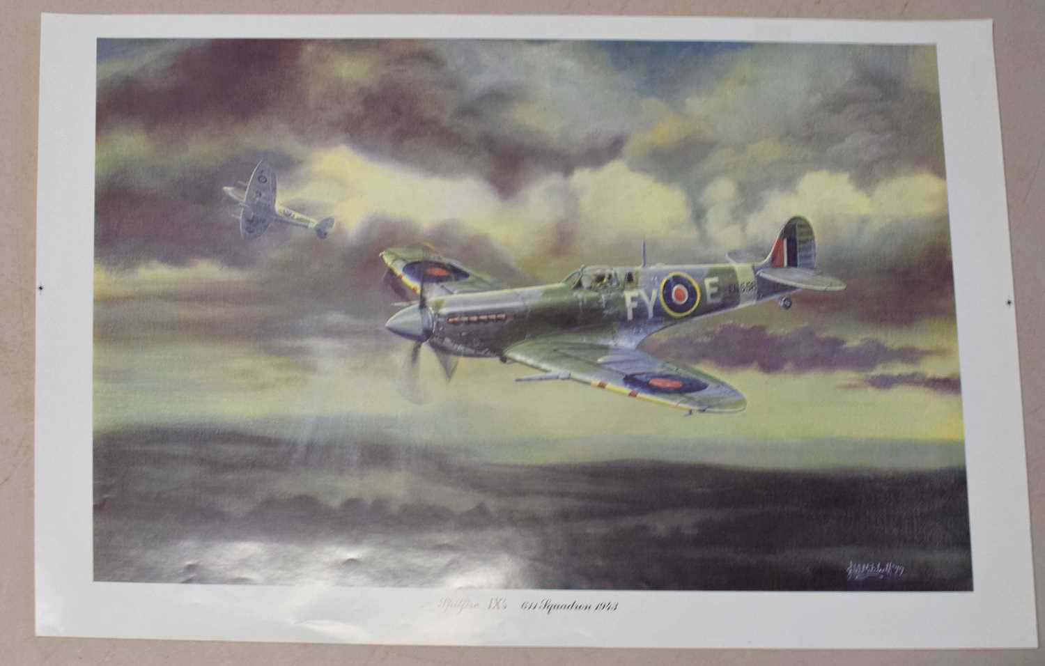 Group of aviation prints including 'Battle of Britain Memorial Flight' by J W Mitchell, 'The - Image 5 of 5