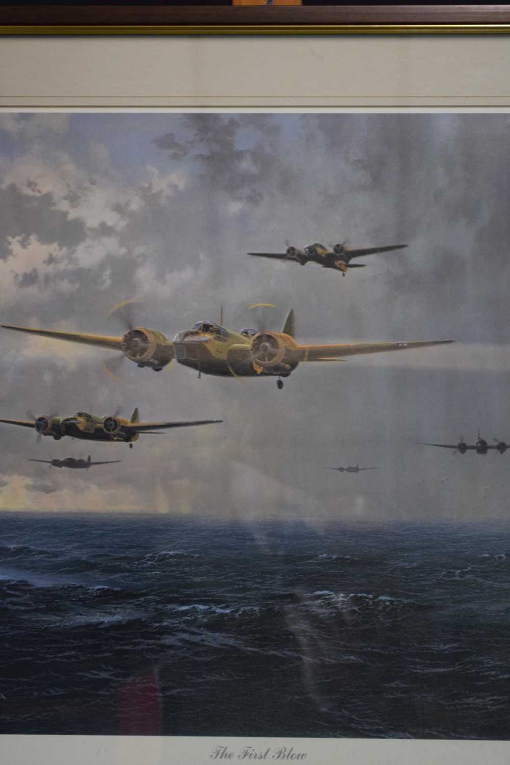 Gerald Coulson 'The First Blow' print of Blenheim Bombers published to mark the 50th anniversary - Image 3 of 3