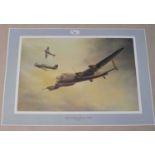 Group of aviation prints including 'Battle of Britain Memorial Flight' by J W Mitchell, 'The