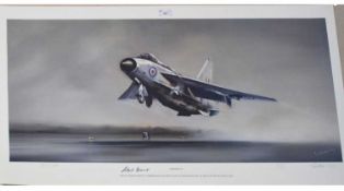 Tim Nolan limited edition print of 'Lightning F6' limited edition 658/850. Artist signed to mount