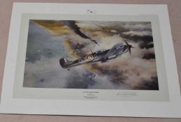Group of aviation prints by Robert Taylor including 'Victory over Dunkirk', the mount signed by