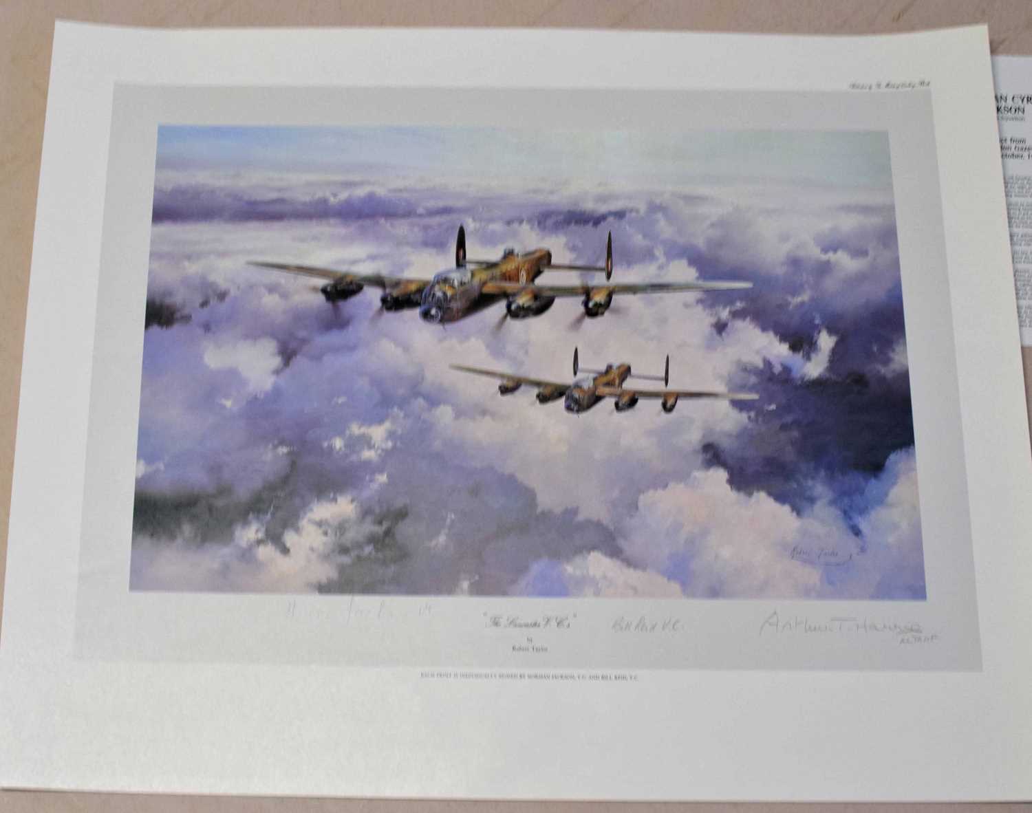 Group of aviation prints including 'Battle of Britain Memorial Flight' by J W Mitchell, 'The - Image 2 of 5