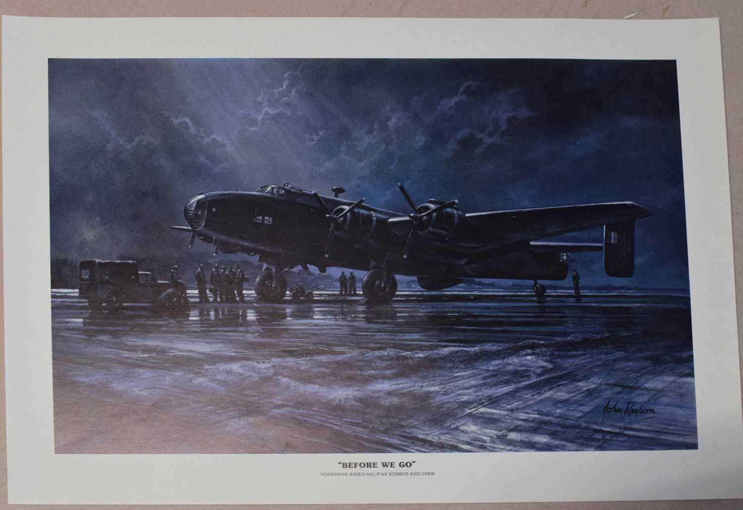 Group of aviation prints including 'Battle of Britain Memorial Flight' by J W Mitchell, 'The - Image 3 of 5