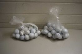 TWO BAGS 'TITLEST' GOLF BALLS
