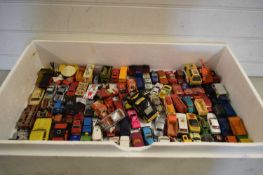 LARGE BOX OF MIXED TOY VEHICLES TO INCLUDE CORGI AND OTHERS