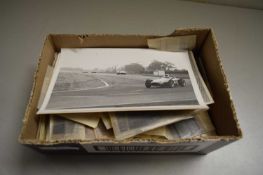 BOX CONTAINING VARIOUS BLACK AND WHITE PHOTOGRAPHS AND NEGATIVES