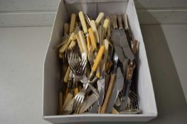 LARGE BOX OF MIXED CUTLERY