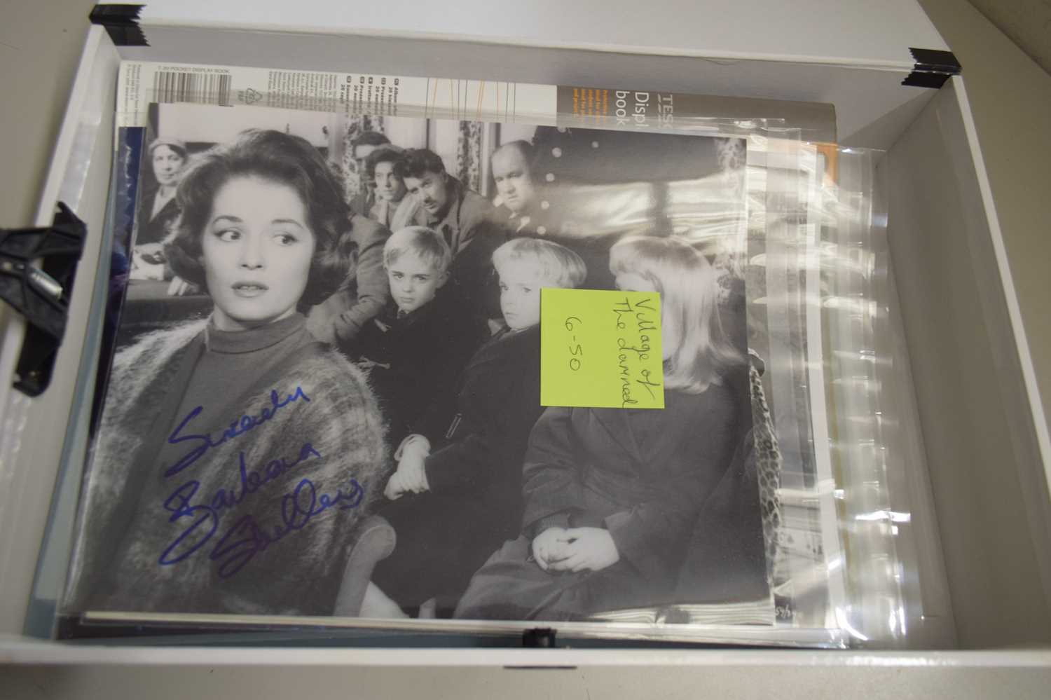 BOX CONTAINING FOLDERS OF VARIOUS FACSIMILE AUTOGRAPHS, CERTIFICATES AND OTHER ITEMS PLUS VARIOUS