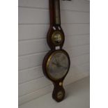 19TH CENTURY MAHOGANY CASED BANJO BAROMETER