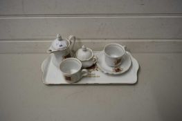 A CZECH REPUBLIC MINIATURE TEA SET WITH TRAY