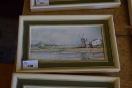 JASON PARTNER, 'NORFOLK LANDSCAPE NEAR THURNE', WATERCOLOUR, F/G, 26CM WIDE