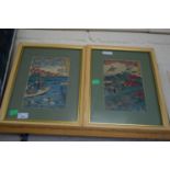 TWO JAPANESE WOODBLOCK PRINTS, F/G