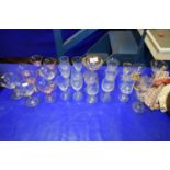 COLLECTION OF MIXED SMALL DRINKING GLASSES