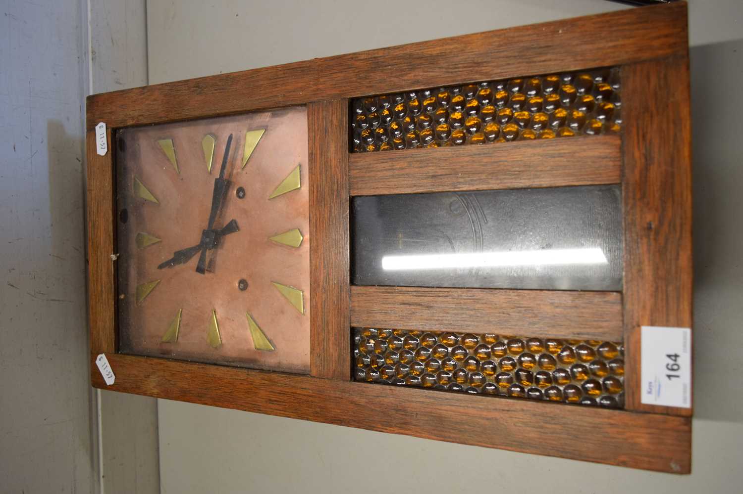 EARLY 20TH CENTURY OAK CASED WALL CLOCK