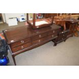STAG MINSTREL DRESSING CHEST WITH STOOL AND A MATCHING BEDSIDE CABINET