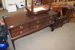 STAG MINSTREL DRESSING CHEST WITH STOOL AND A MATCHING BEDSIDE CABINET