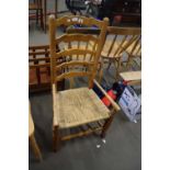 LADDERBACK CORD SEATED CHAIR