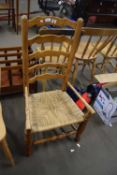 LADDERBACK CORD SEATED CHAIR